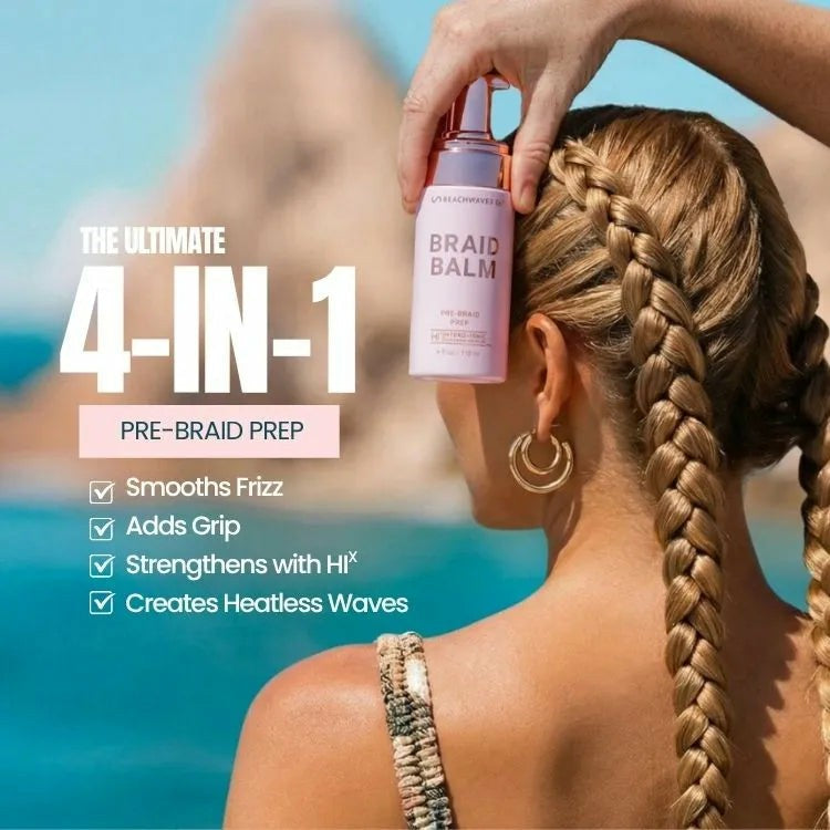 Braid Balm Pre-Braid Prep
– The Beachwaver Co.
