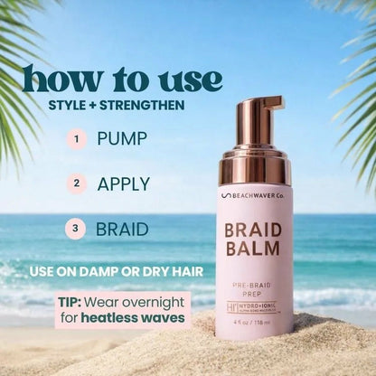 Braid Balm Pre-Braid Prep
– The Beachwaver Co.