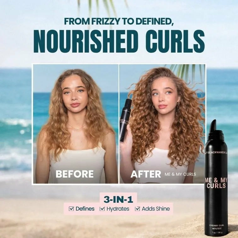 Me & My Curls Creamy Curl Mousse
– The Beachwaver Co.