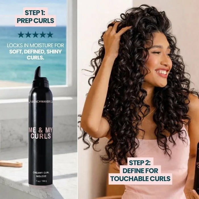 Me & My Curls Creamy Curl Mousse
– The Beachwaver Co.