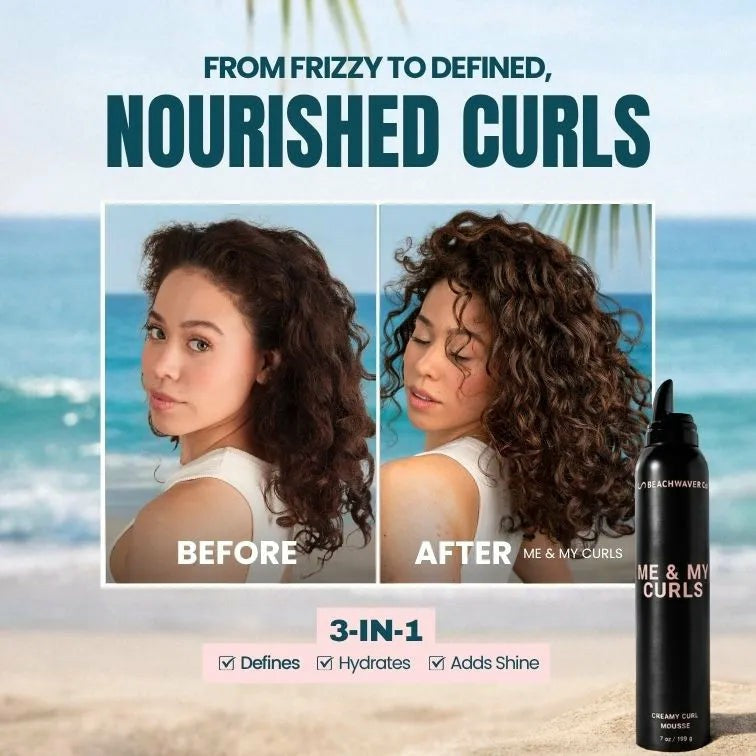 Me & My Curls Creamy Curl Mousse
– The Beachwaver Co.