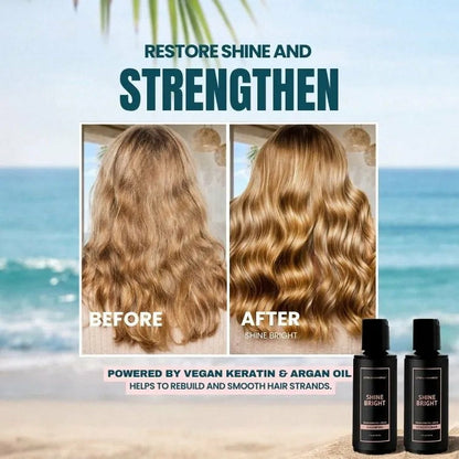 Shine Bright Shampoo & Conditioner
– The Beachwaver Co.