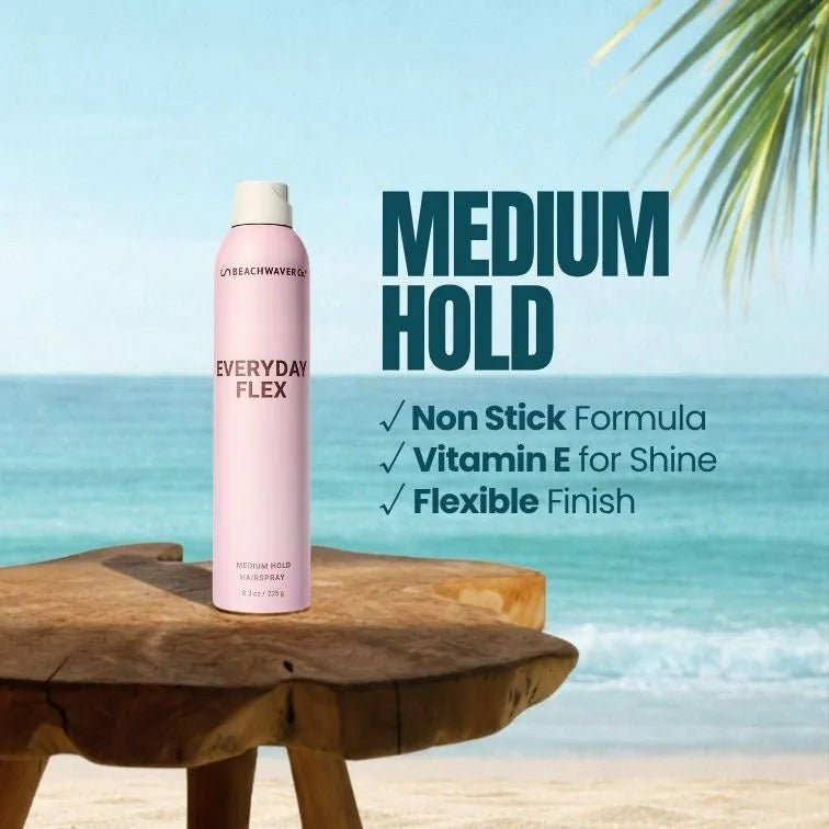 Everyday Flex Medium Hold Hairspray
– The Beachwaver Co.