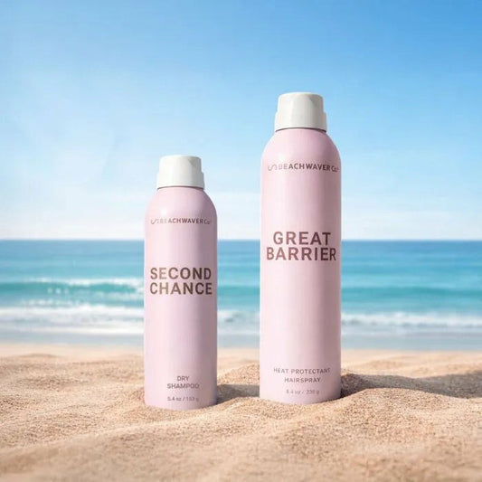 PRE ORDER!! Great Barrier Heat Protectant Hair Spray + Second Chance D
– The Beachwaver Co.